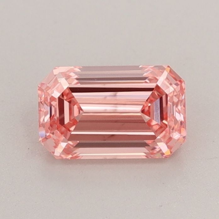 Loose Diamond - EMERALD 0.67ct Fancy Intense Pink VS1: Loose Diamond - EMERALD 0.67ct Fancy Intense Pink VS1 Source: This is a real non-mined Diamond that has been grown in a lab Shape: EMERALD Carats: 0.67 Color: Fancy Intense Pink Certification: IGI Vid