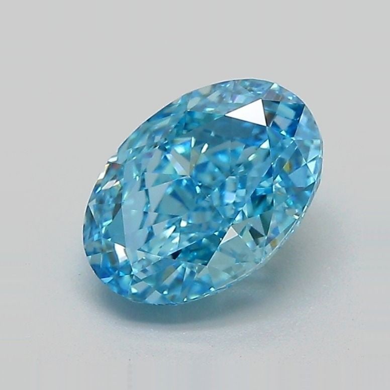 Loose Diamond - OVAL 1.87ct Fancy Vivid Blue VVS2: Loose Diamond - OVAL 1.87ct Fancy Vivid Blue VVS2 Source: This is a real non-mined Diamond that has been grown in a lab Shape: OVAL Carats: 1.87 Color: Fancy Vivid Blue Certification: IGI Video: