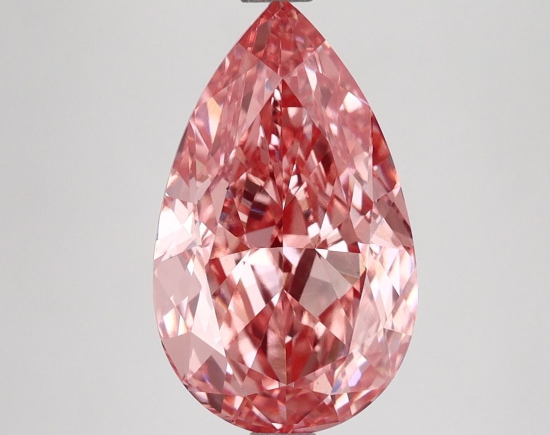 Loose Diamond - PEAR 3.87ct Fancy Vivid Pink VS1 (1 of 1)