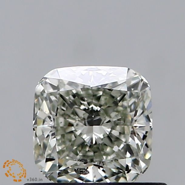 Loose Diamond - CUSHION MODIFIED 0.52ct Fancy Light Green SI2: Loose Diamond - CUSHION MODIFIED 0.52ct Fancy Light Green SI2 Source: This is a real non-mined Diamond that has been grown in a lab Shape: CUSHION MODIFIED Carats: 0.52 Color: Fancy Light Green Certif