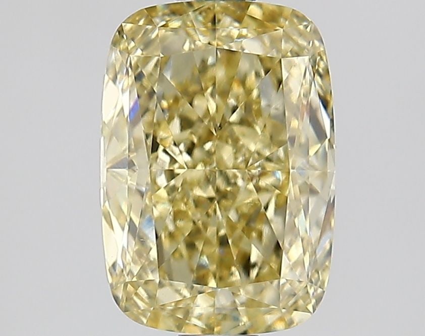 Loose Diamond - CUSHION MODIFIED 1.84ct Fancy Intense Yellow VS1: Loose Diamond - CUSHION MODIFIED 1.84ct Fancy Intense Yellow VS1 Source: This is a real non-mined Diamond that has been grown in a lab Shape: CUSHION MODIFIED Carats: 1.84 Color: Fancy Intense Yellow