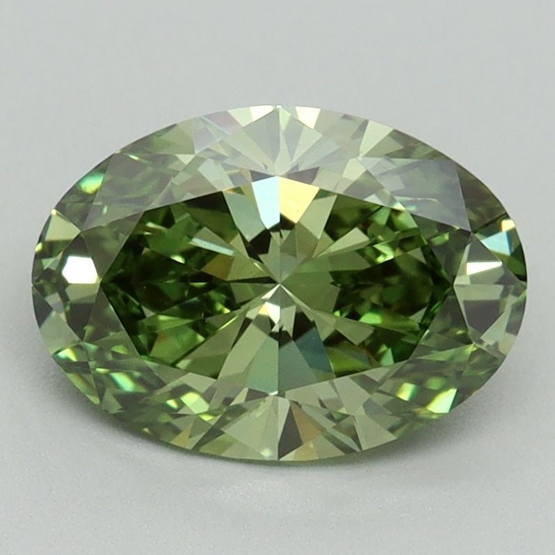 Loose Diamond - OVAL 1.74ct Fancy Vivid Green VS1 (1 of 1)