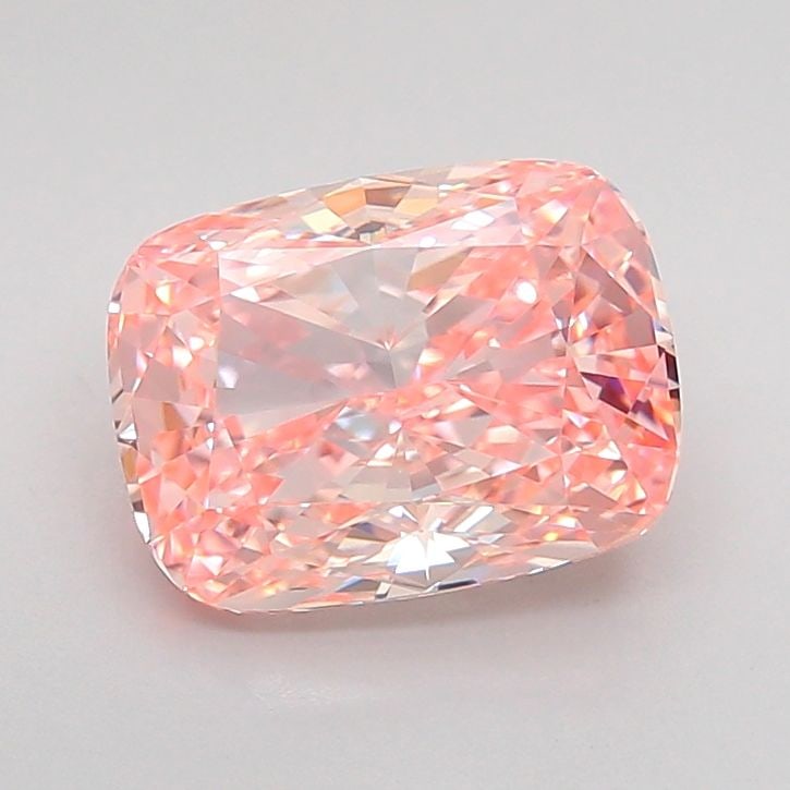 Loose Diamond - CUSHION MODIFIED 2.21ct Fancy Intense Pink VVS2: Loose Diamond - CUSHION MODIFIED 2.21ct Fancy Intense Pink VVS2 Source: This is a real non-mined Diamond that has been grown in a lab Shape: CUSHION MODIFIED Carats: 2.21 Color: Fancy Intense Pink Cer