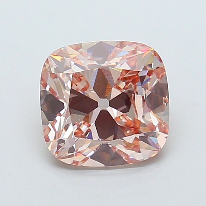 Loose Diamond - CUSHION BRILLIANT 2.01ct Fancy Brown Pink VS1: Loose Diamond - CUSHION BRILLIANT 2.01ct Fancy Brown Pink VS1 Source: This is a real non-mined Diamond that has been grown in a lab Shape: CUSHION BRILLIANT Carats: 2.01 Color: Fancy Brown Pink Certif