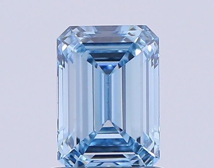 Loose Diamond - EMERALD 1.01ct Fancy Vivid Blue VS1: Loose Diamond - EMERALD 1.01ct Fancy Vivid Blue VS1 Source: This is a real non-mined Diamond that has been grown in a lab Shape: EMERALD Carats: 1.01 Color: Fancy Vivid Blue Certification: NONE Video: