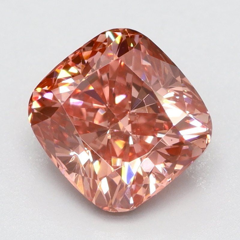 Loose Diamond - CUSHION BRILLIANT 0.92ct Fancy Vivid Pink VS2 (1 of 1)