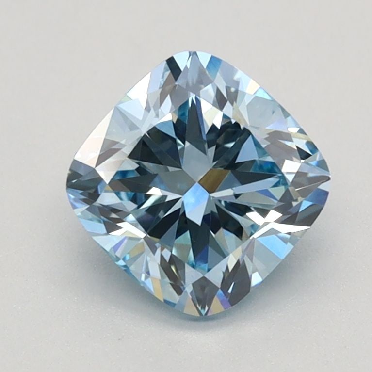 Loose Diamond - CUSHION BRILLIANT 1.18ct Fancy Vivid Blue VVS2: Loose Diamond - CUSHION BRILLIANT 1.18ct Fancy Vivid Blue VVS2 Source: This is a real non-mined Diamond that has been grown in a lab Shape: CUSHION BRILLIANT Carats: 1.18 Color: Fancy Vivid Blue Certi