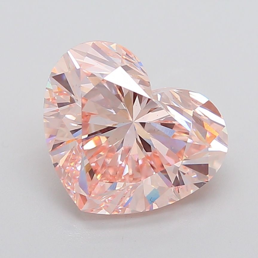 Loose Diamond - HEART 9.13ct Fancy Intense Pink VS1: Loose Diamond - HEART 9.13ct Fancy Intense Pink VS1 Source: This is a real non-mined Diamond that has been grown in a lab Shape: HEART Carats: 9.13 Color: Fancy Intense Pink Certification: IGI The Dia