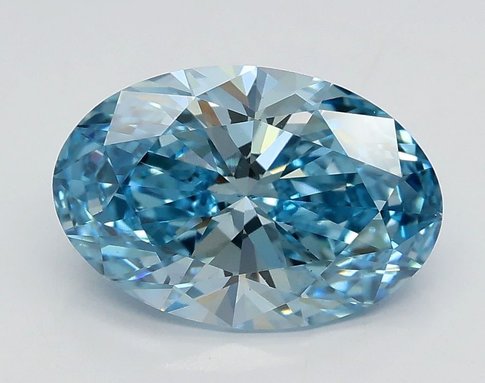 Loose Diamond - OVAL 2.02ct Fancy Vivid Blue VS1: Loose Diamond - OVAL 2.02ct Fancy Vivid Blue VS1 Source: This is a real non-mined Diamond that has been grown in a lab Shape: OVAL Carats: 2.02 Color: Fancy Vivid Blue Certification: IGI Video:
