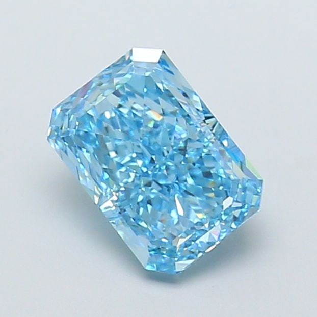 Loose Diamond - RADIANT 2.55ct Fancy Vivid Blue VS1: Loose Diamond - RADIANT 2.55ct Fancy Vivid Blue VS1 Source: This is a real non-mined Diamond that has been grown in a lab Shape: RADIANT Carats: 2.55 Color: Fancy Vivid Blue Certification: IGI Video:
