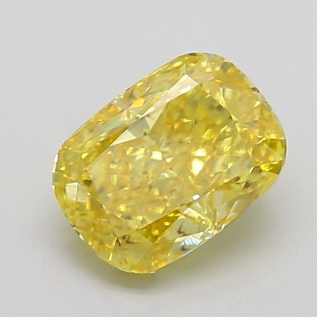 Loose Diamond - CUSHION MODIFIED 2.01ct Fancy Vivid Yellow VS2: Loose Diamond - CUSHION MODIFIED 2.01ct Fancy Vivid Yellow VS2 Source: This is a real non-mined Diamond that has been grown in a lab Shape: CUSHION MODIFIED Carats: 2.01 Color: Fancy Vivid Yellow Cert