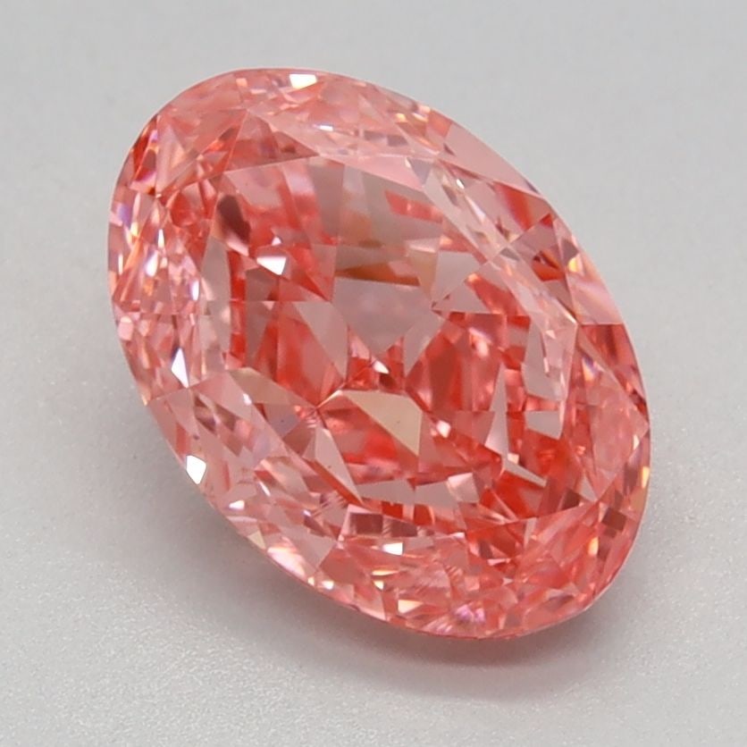 Loose Diamond - OVAL 1.55ct Fancy Vivid Pink VVS2: Loose Diamond - OVAL 1.55ct Fancy Vivid Pink VVS2 Source: This is a real non-mined Diamond that has been grown in a lab Shape: OVAL Carats: 1.55 Color: Fancy Vivid Pink Certification: IGI Video: