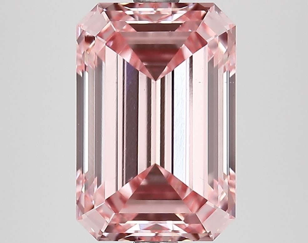 Loose Diamond - EMERALD 3.9ct Fancy Intense Pink VS2: Loose Diamond - EMERALD 3.9ct Fancy Intense Pink VS2 Source: This is a real non-mined Diamond that has been grown in a lab Shape: EMERALD Carats: 3.9 Color: Fancy Intense Pink Certification: IGI Video