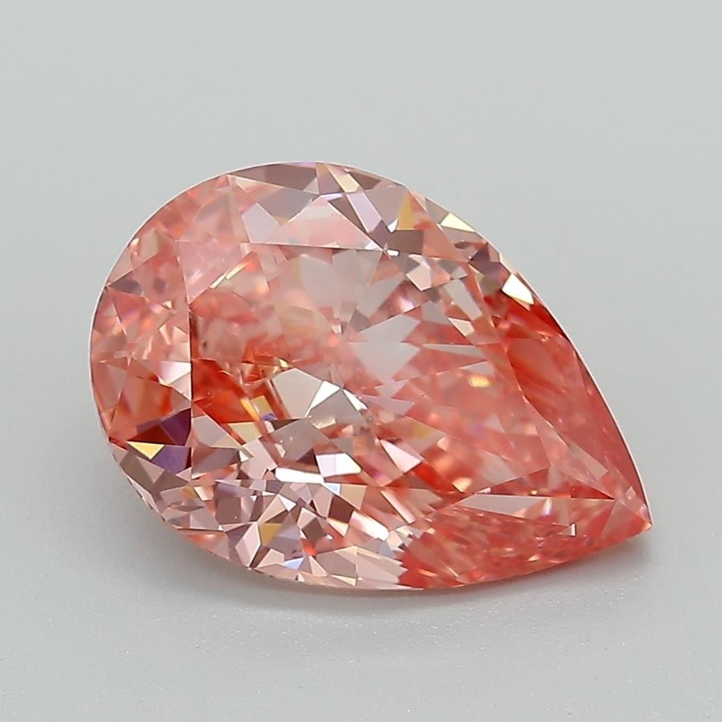 Loose Diamond - PEAR 3.05ct Fancy Intense Red Pink VVS1: Loose Diamond - PEAR 3.05ct Fancy Intense Red Pink VVS1 Source: This is a real non-mined Diamond that has been grown in a lab Shape: PEAR Carats: 3.05 Color: Fancy Intense Red Pink Certification: IGI