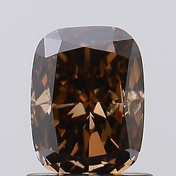 Loose Diamond - CUSHION BRILLIANT 1.02ct Fancy Deep Brown SI1: Loose Diamond - CUSHION BRILLIANT 1.02ct Fancy Deep Brown SI1 Source: This is a real non-mined Diamond that has been grown in a lab Shape: CUSHION BRILLIANT Carats: 1.02 Color: Fancy Deep Brown Certif