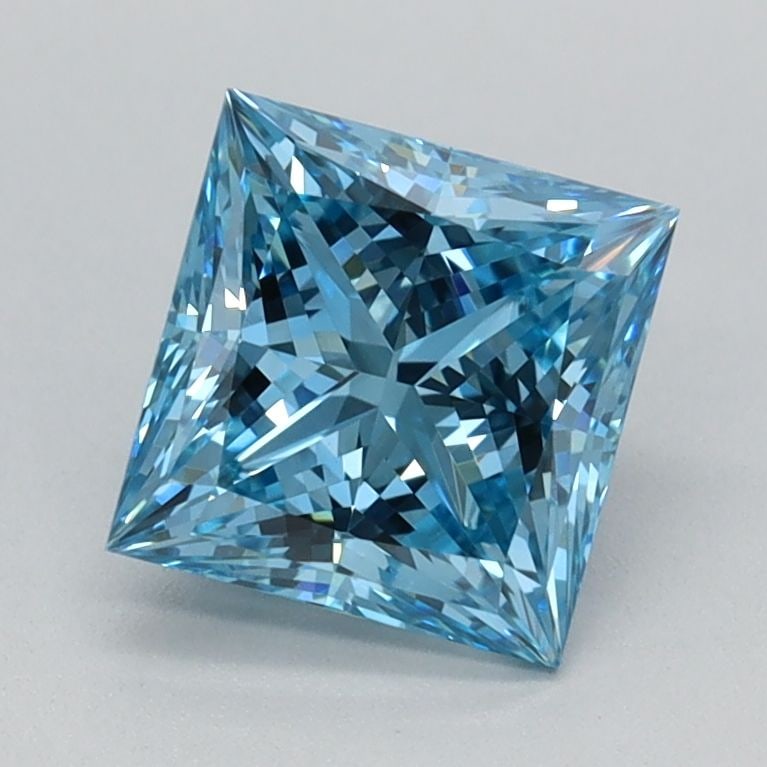 Loose Diamond - PRINCESS 1.07ct Fancy Vivid Blue VVS2 (1 of 1)