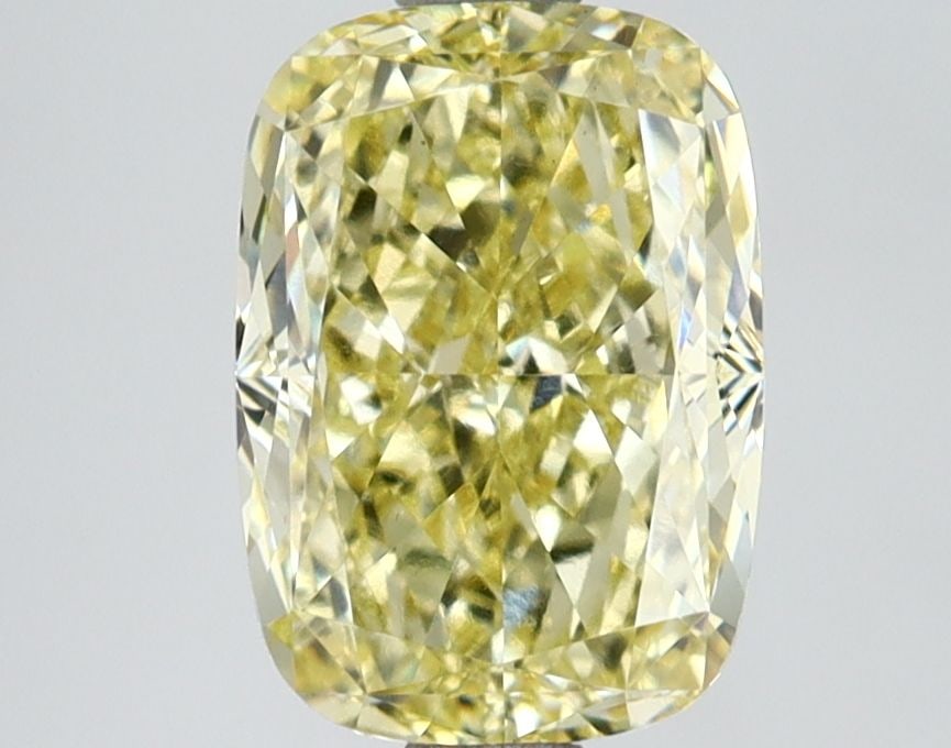 Loose Diamond - CUSHION MODIFIED 2.51ct Fancy Intense Yellow VS1: Loose Diamond - CUSHION MODIFIED 2.51ct Fancy Intense Yellow VS1 Source: This is a real non-mined Diamond that has been grown in a lab Shape: CUSHION MODIFIED Carats: 2.51 Color: Fancy Intense Yellow