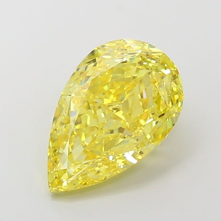 Loose Diamond - PEAR 6.01ct Fancy Vivid Yellow VS1: Loose Diamond - PEAR 6.01ct Fancy Vivid Yellow VS1 Source: This is a real non-mined Diamond that has been grown in a lab Shape: PEAR Carats: 6.01 Color: Fancy Vivid Yellow Certification: IGI Video: