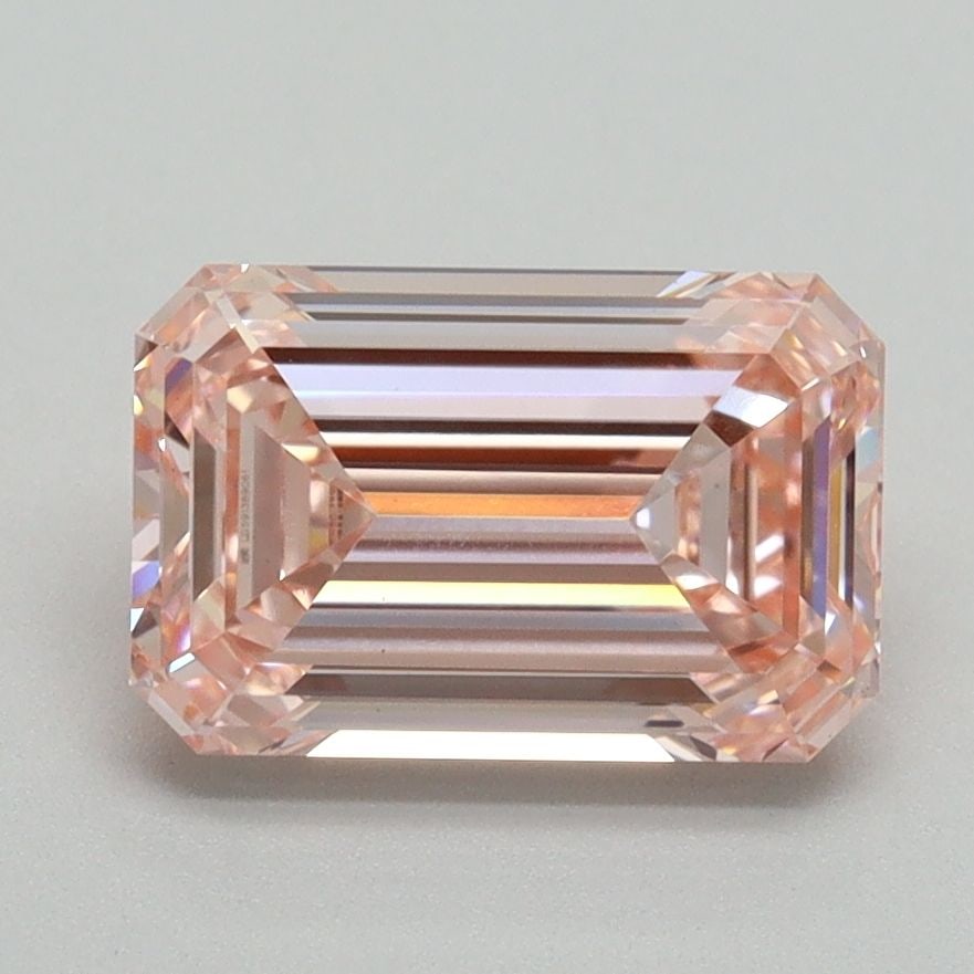 Loose Diamond - EMERALD 2.05ct Fancy Intense Pink VS1: Loose Diamond - EMERALD 2.05ct Fancy Intense Pink VS1 Source: This is a real non-mined Diamond that has been grown in a lab Shape: EMERALD Carats: 2.05 Color: Fancy Intense Pink Certification: IGI Vid