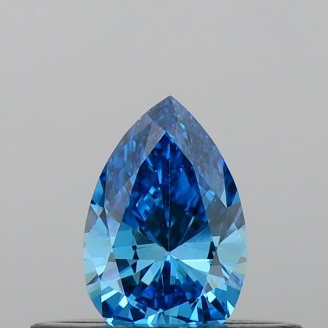 Loose Diamond - PEAR 0.28ct Fancy Vivid Blue VS1: Loose Diamond - PEAR 0.28ct Fancy Vivid Blue VS1 Source: This is a real non-mined Diamond that has been grown in a lab Shape: PEAR Carats: 0.28 Color: Fancy Vivid Blue Certification: IGI Video: