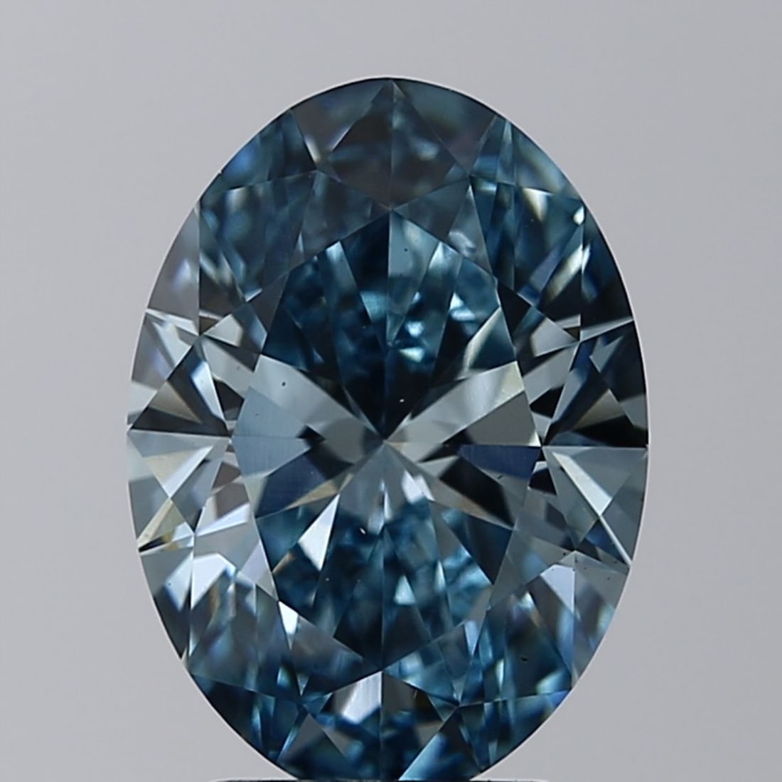 Loose Diamond - OVAL 3.5ct Fancy Vivid Blue VS2: Loose Diamond - OVAL 3.5ct Fancy Vivid Blue VS2 Source: This is a real non-mined Diamond that has been grown in a lab Shape: OVAL Carats: 3.5 Color: Fancy Vivid Blue Certification: IGI Video: