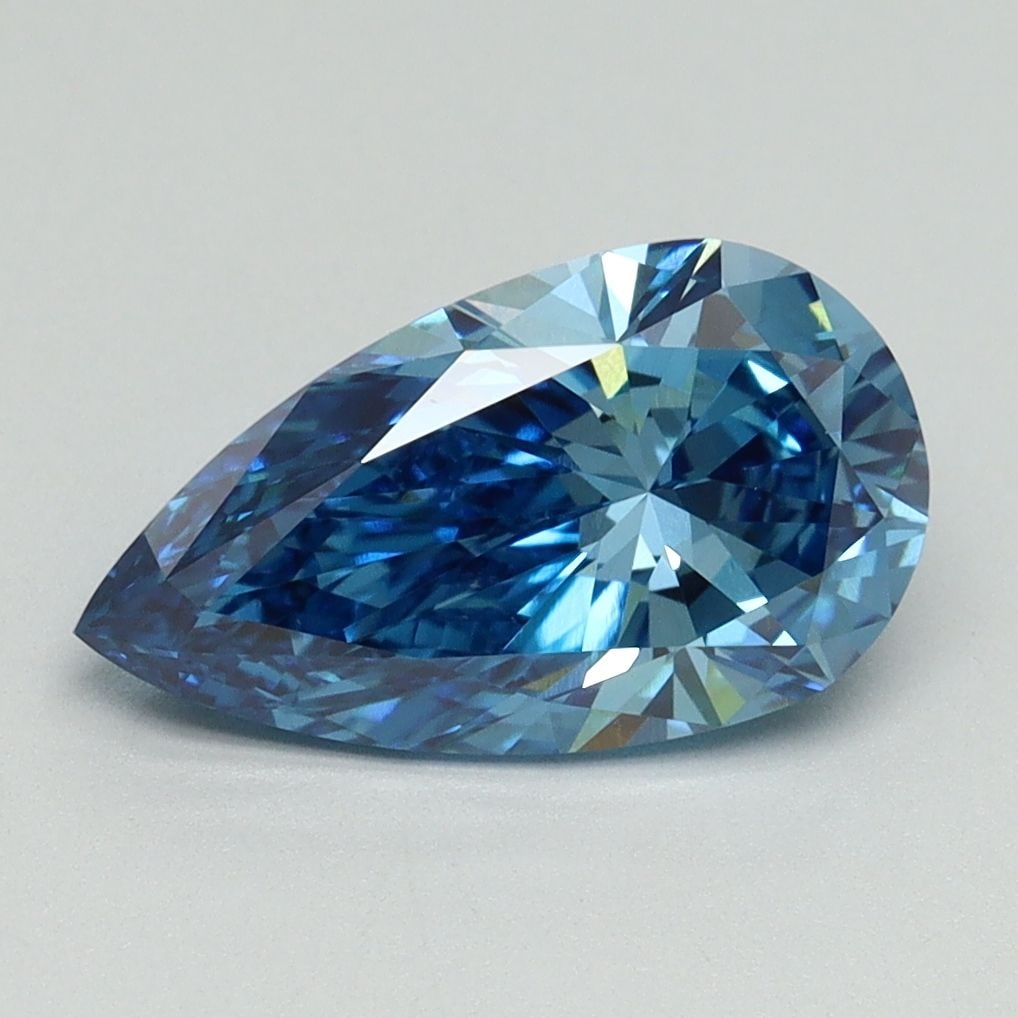 Loose Diamond - PEAR 2.01ct Fancy Vivid Blue VS1: Loose Diamond - PEAR 2.01ct Fancy Vivid Blue VS1 Source: This is a real non-mined Diamond that has been grown in a lab Shape: PEAR Carats: 2.01 Color: Fancy Vivid Blue Certification: IGI Video: