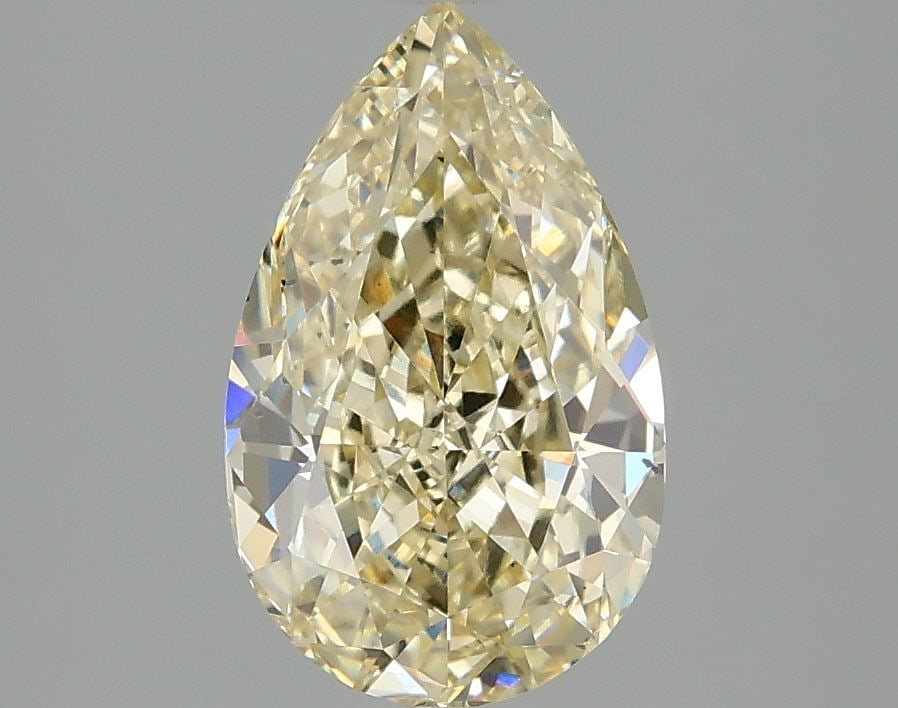 Loose Diamond - PEAR 2.09ct Fancy Intense Yellow VS2: Loose Diamond - PEAR 2.09ct Fancy Intense Yellow VS2 Source: This is a real non-mined Diamond that has been grown in a lab Shape: PEAR Carats: 2.09 Color: Fancy Intense Yellow Certification: IGI Video