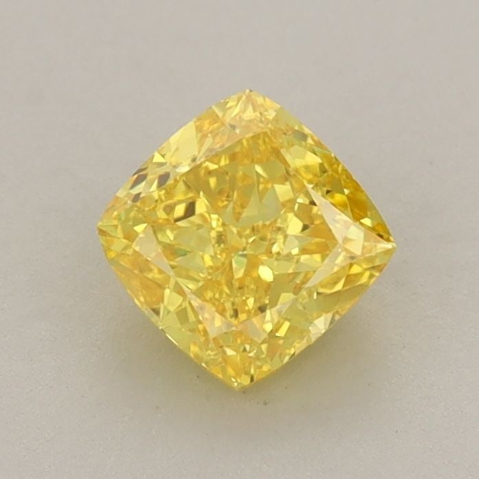 Loose Diamond - CUSHION MODIFIED 0.8ct Fancy Vivid Yellow VVS2 (1 of 1)