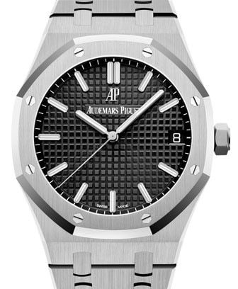 Audemars Piguet Royal Oak Ref 15500ST Black Dial Watch with Card (1 of 6)