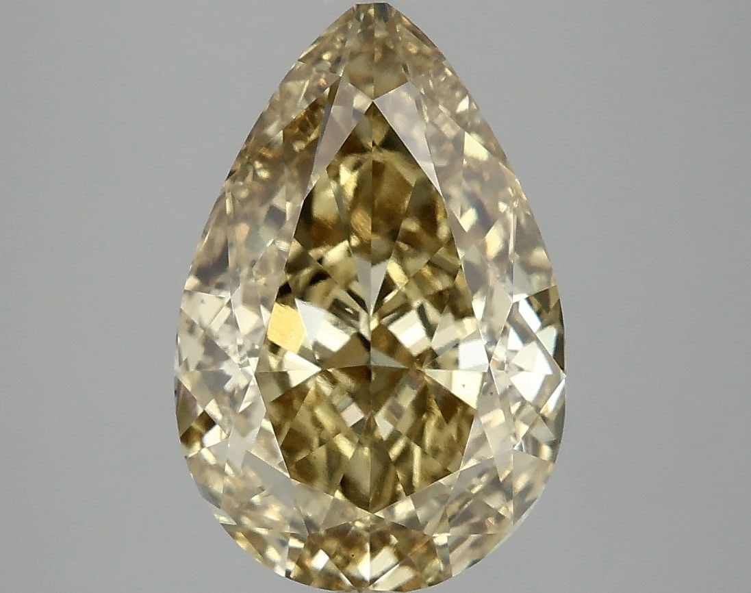 Loose Diamond - PEAR 4.03ct Fancy Yellow VS1 (1 of 1)