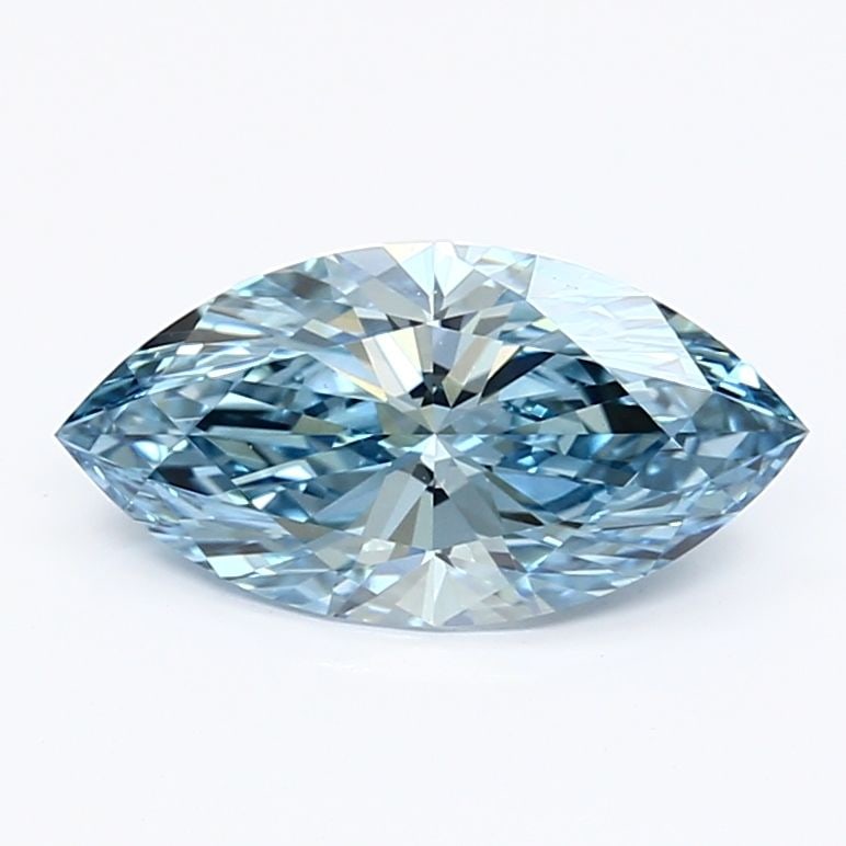 Loose Diamond - MARQUISE 1.17ct Fancy Vivid Blue VVS2: Loose Diamond - MARQUISE 1.17ct Fancy Vivid Blue VVS2 Source: This is a real non-mined Diamond that has been grown in a lab Shape: MARQUISE Carats: 1.17 Color: Fancy Vivid Blue Certification: IGI Vide