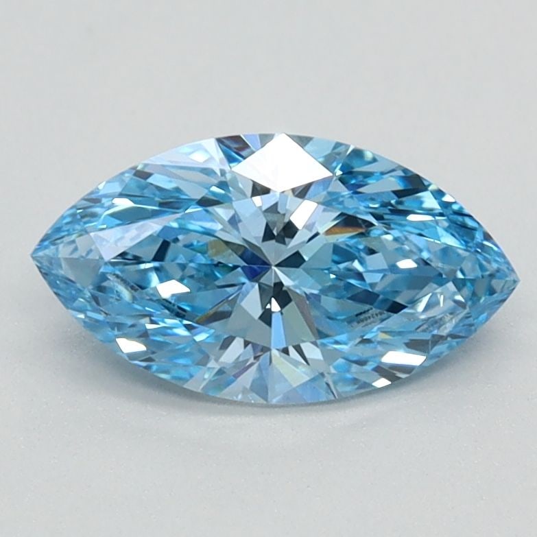 Loose Diamond - MARQUISE 0.83ct Fancy Vivid Blue VS1: Loose Diamond - MARQUISE 0.83ct Fancy Vivid Blue VS1 Source: This is a real non-mined Diamond that has been grown in a lab Shape: MARQUISE Carats: 0.83 Color: Fancy Vivid Blue Certification: IGI Video