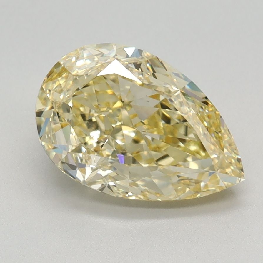 Loose Diamond - PEAR 1.7ct Fancy Intense Yellow VS1: Loose Diamond - PEAR 1.7ct Fancy Intense Yellow VS1 Source: This is a real non-mined Diamond that has been grown in a lab Shape: PEAR Carats: 1.7 Color: Fancy Intense Yellow Certification: IGI Video: