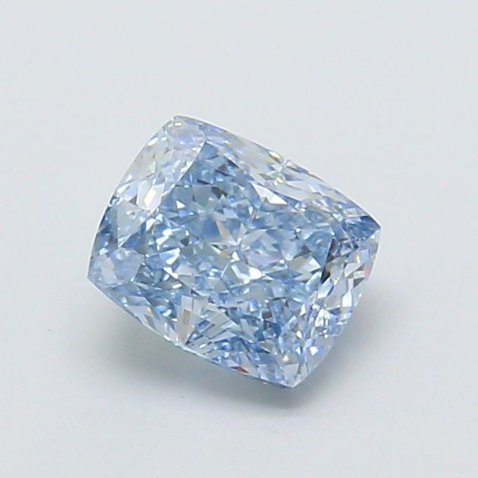 Loose Diamond - CUSHION MODIFIED 1.53ct Fancy Intense Blue VVS1: Loose Diamond - CUSHION MODIFIED 1.53ct Fancy Intense Blue VVS1 Source: This is a real non-mined Diamond that has been grown in a lab Shape: CUSHION MODIFIED Carats: 1.53 Color: Fancy Intense Blue Cer
