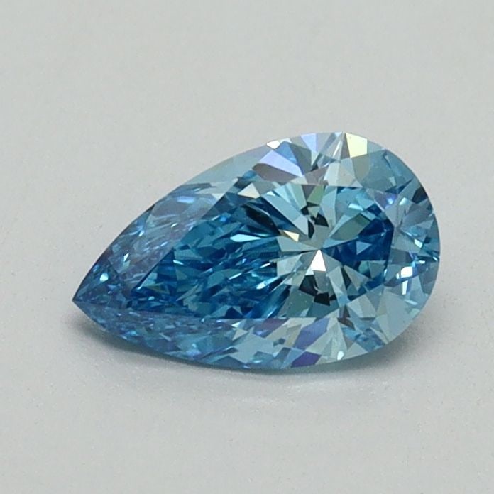 Loose Diamond - PEAR 0.51ct Fancy Blue VS2: Loose Diamond - PEAR 0.51ct Fancy Blue VS2 Source: This is a real non-mined Diamond that has been grown in a lab Shape: PEAR Carats: 0.51 Color: Fancy Blue Certification: NONE Video: