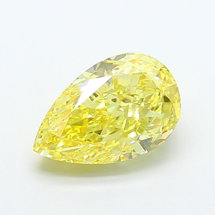 Loose Diamond - PEAR 5.02ct Fancy Intense Yellow VS1: Loose Diamond - PEAR 5.02ct Fancy Intense Yellow VS1 Source: This is a real non-mined Diamond that has been grown in a lab Shape: PEAR Carats: 5.02 Color: Fancy Intense Yellow Certification: IGI 