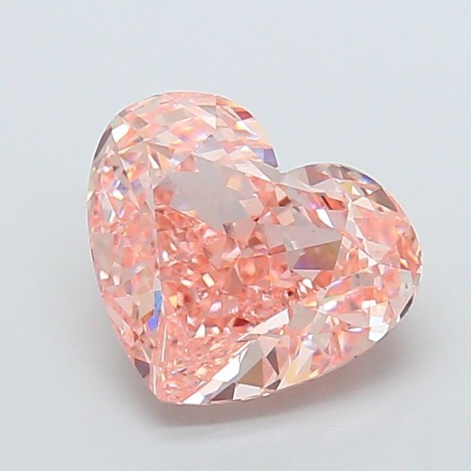 Loose Diamond - HEART 4.59ct Fancy Intense Pink VS1: Loose Diamond - HEART 4.59ct Fancy Intense Pink VS1 Source: This is a real non-mined Diamond that has been grown in a lab Shape: HEART Carats: 4.59 Color: Fancy Intense Pink Certification: IGI Video: