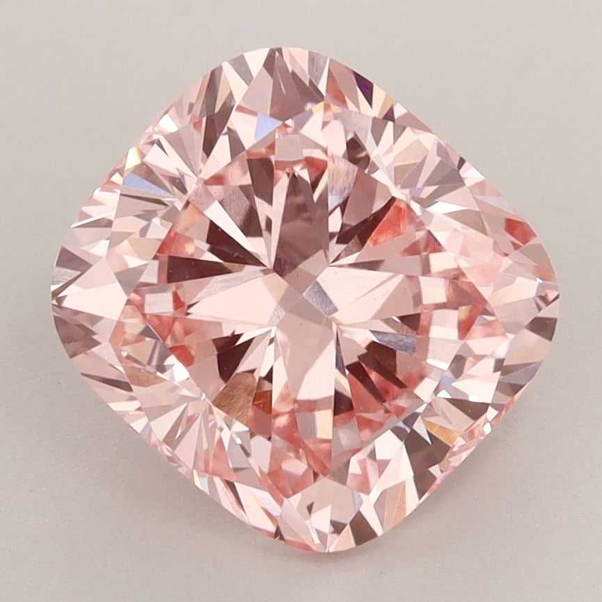 Loose Diamond - CUSHION BRILLIANT 3.19ct Fancy Vivid Pink VS2: Loose Diamond - CUSHION BRILLIANT 3.19ct Fancy Vivid Pink VS2 Source: This is a real non-mined Diamond that has been grown in a lab Shape: CUSHION BRILLIANT Carats: 3.19 Color: Fancy Vivid Pink Certif