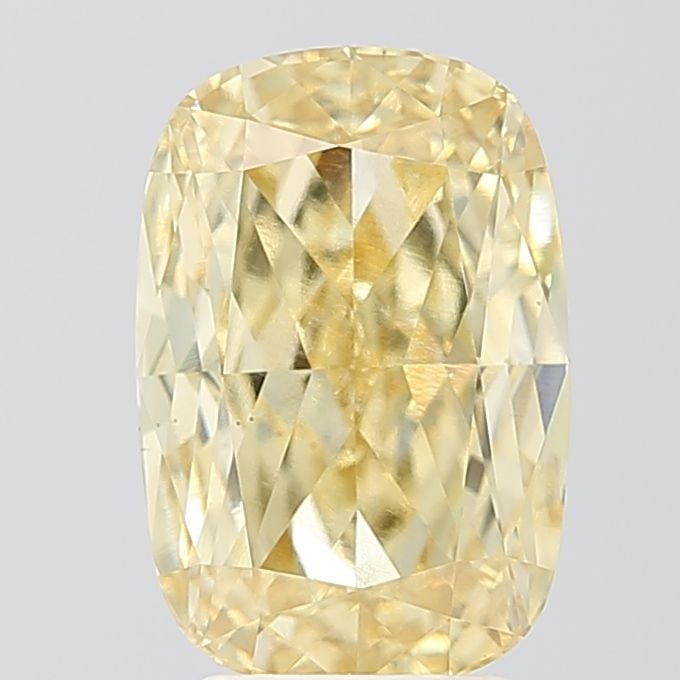 Loose Diamond - CUSHION MODIFIED 4.08ct Fancy Yellow VS1: Loose Diamond - CUSHION MODIFIED 4.08ct Fancy Yellow VS1 Source: This is a real non-mined Diamond that has been grown in a lab Shape: CUSHION MODIFIED Carats: 4.08 Color: Fancy Yellow Certification: I