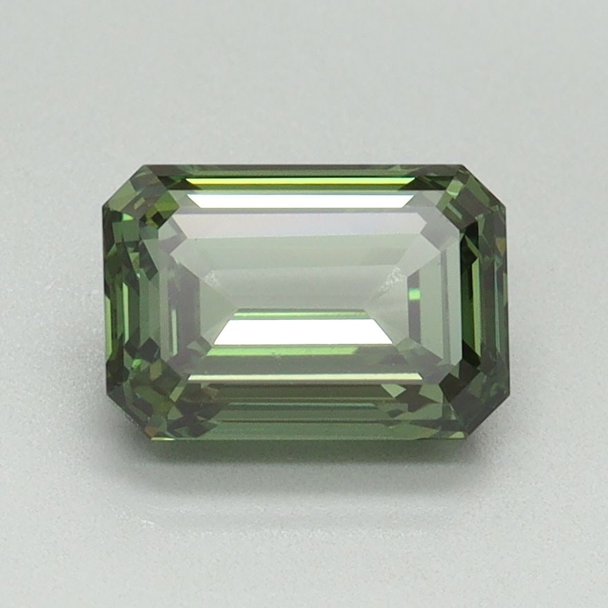 Loose Diamond - EMERALD 1.56ct Fancy Vivid Green VS1 (1 of 1)