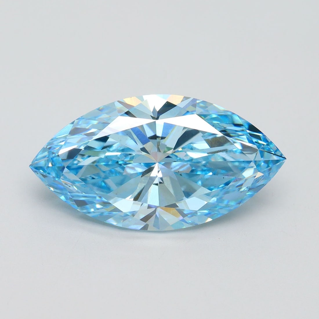 Loose Diamond - MARQUISE 6.31ct Fancy Vivid Blue VS1: Loose Diamond - MARQUISE 6.31ct Fancy Vivid Blue VS1 Source: This is a real non-mined Diamond that has been grown in a lab Shape: MARQUISE Carats: 6.31 Color: Fancy Vivid Blue Certification: IGI Video