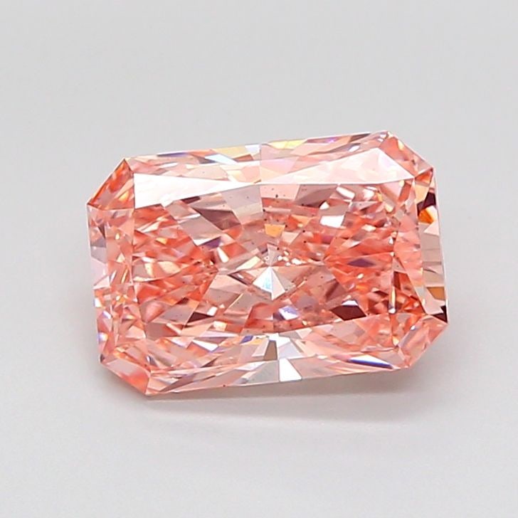 Loose Diamond - RADIANT 2.96ct Fancy Vivid Pink VS2: Loose Diamond - RADIANT 2.96ct Fancy Vivid Pink VS2 Source: This is a real non-mined Diamond that has been grown in a lab Shape: RADIANT Carats: 2.96 Color: Fancy Vivid Pink Certification: IGI Video: