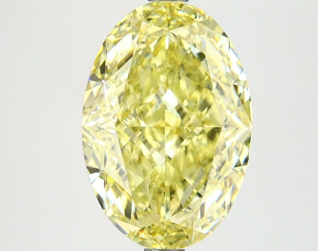 Loose Diamond - OVAL 4.51ct Fancy Intense Yellow VS1: Loose Diamond - OVAL 4.51ct Fancy Intense Yellow VS1 Source: This is a real non-mined Diamond that has been grown in a lab Shape: OVAL Carats: 4.51 Color: Fancy Intense Yellow Certification: IGI Video
