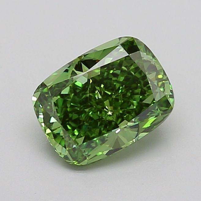 Loose Diamond - CUSHION MODIFIED 1.91ct Fancy Vivid Green VVS2: Loose Diamond - CUSHION MODIFIED 1.91ct Fancy Vivid Green VVS2 Source: This is a real non-mined Diamond that has been grown in a lab Shape: CUSHION MODIFIED Carats: 1.91 Color: Fancy Vivid Green Certi
