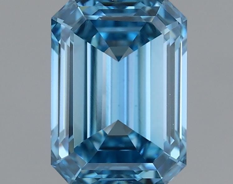 Loose Diamond - EMERALD 1.11ct Fancy Vivid Blue VS1 (1 of 1)
