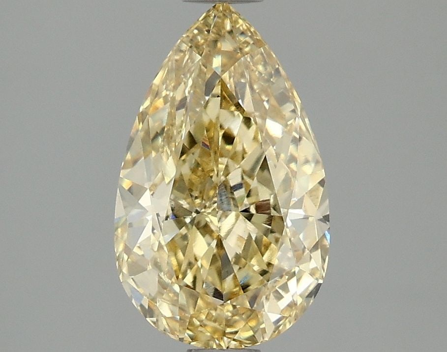 Loose Diamond - PEAR 1.96ct Fancy Intense Yellow VS1: Loose Diamond - PEAR 1.96ct Fancy Intense Yellow VS1 Source: This is a real non-mined Diamond that has been grown in a lab Shape: PEAR Carats: 1.96 Color: Fancy Intense Yellow Certification: IGI Video