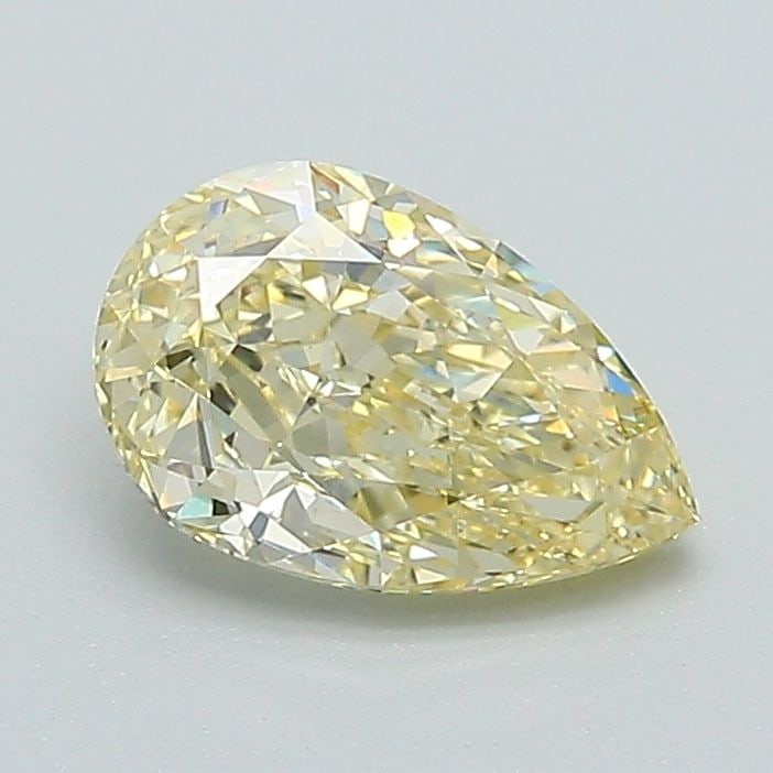 Loose Diamond - PEAR 1.01ct Fancy Yellow VS1: Loose Diamond - PEAR 1.01ct Fancy Yellow VS1 Source: This is a real non-mined Diamond that has been grown in a lab Shape: PEAR Carats: 1.01 Color: Fancy Yellow Certification: IGI Video: