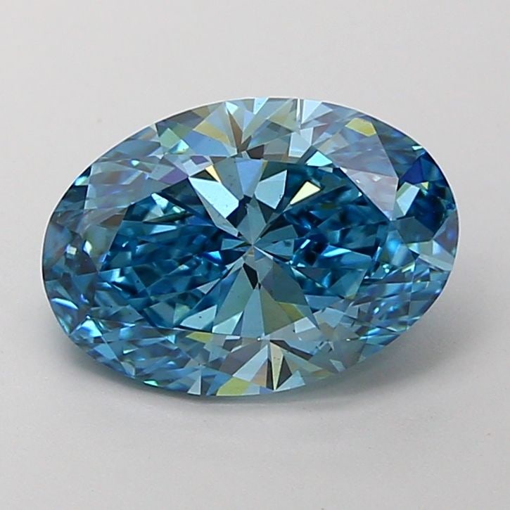 Loose Diamond - OVAL 3.05ct Fancy Vivid Blue SI1 (1 of 1)