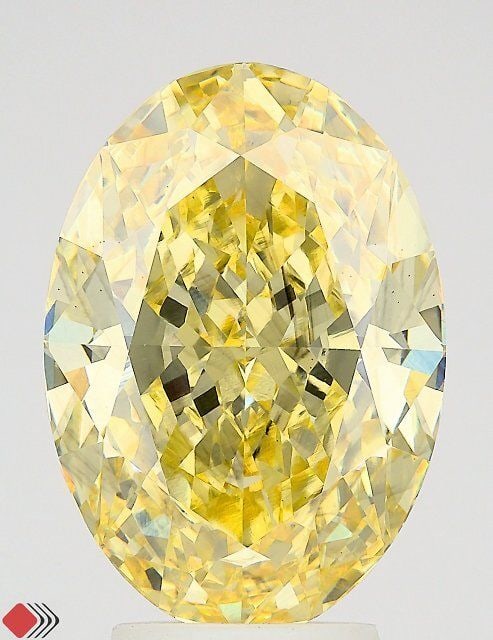 Loose Diamond - OVAL 6.06ct Fancy Vivid Yellow VS2: Loose Diamond - OVAL 6.06ct Fancy Vivid Yellow VS2 Source: This is a real non-mined Diamond that has been grown in a lab Shape: OVAL Carats: 6.06 Color: Fancy Vivid Yellow Certification: IGI Video: