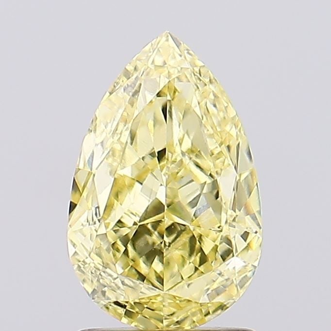 Loose Diamond - PEAR 1.78ct Fancy Vivid Yellow VS2: Loose Diamond - PEAR 1.78ct Fancy Vivid Yellow VS2 Source: This is a real non-mined Diamond that has been grown in a lab Shape: PEAR Carats: 1.78 Color: Fancy Vivid Yellow Certification: IGI Video: